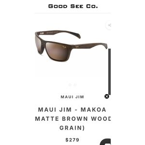Maui Jim Makoa Matte Brown Sunglasses